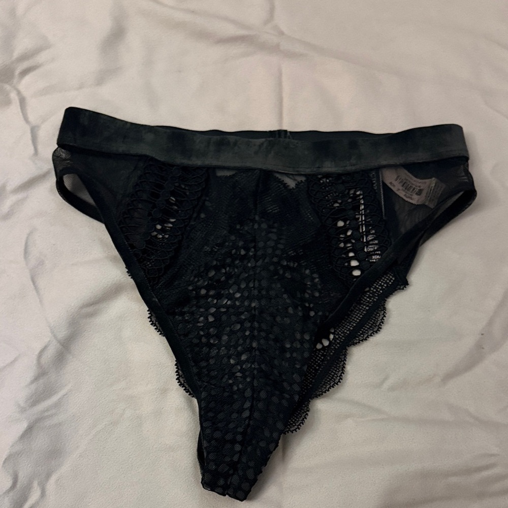 Victoria’s Secret Black Lace Bikini Panties